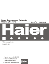 Haier XQB55-10H User manual