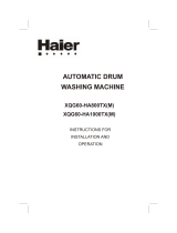 Haier XQG60-HA800TX(M), XQG60-HA1000TX(M) User manual