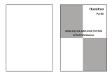 Hamilton Electronics PA85 Owner's manual