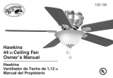 Air Cool Hawkins 44 in Ceiling Fan 122 135 User manual
