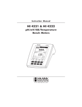 Hanna Instruments Thermometer HI 4221 User manual