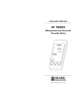Hanna Instruments HI 98402 Owner's manual