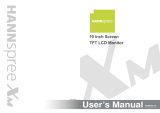 Hannspree 19 Inch Screen TFT LCD Monitor User manual