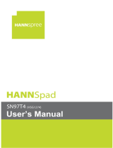 Hannspree HannsPad SN97T4 Owner's manual