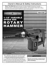 Harbor Freight Tools 1_1/8 in. 10 Amp Heavy Duty SDS Variable Speed Rotary Hammer User manual