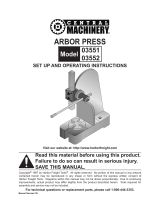 Harbor Freight Tools 3551 User manual
