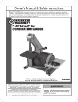 Harbor Freight Tools 1 in. x 5 in. Combination Belt and Disc Sander Owner's manual