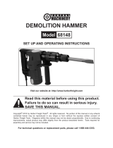 Harbor Freight Tools 10 Amp Heavy Duty Professional Demolition Hammer User manual