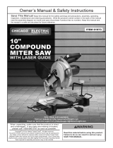 Harbor Freight Tools 10 in. Compound Miter Saw with Laser Guide System Owner's manual