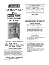 Harbor Freight Tools 100 Hook Key Box Owner's manual