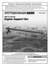 Harbor Freight Tools 1000 lb. Capacity Engine Support Bar Owner's manual