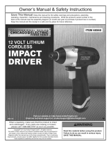 Harbor Freight Tools 12 Volt 1/4 in. Lithium_Ion Cordless Hex Impact Driver Owner's manual