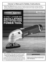 Chicago Electric 12 Volt Cordless Variable Speed Oscillating Multifunction Power Tool Owner's manual