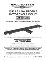Harbor Freight Tools 1250 Lb Capacity Low Profile Motorcycle Dolly User manual
