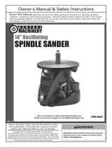 Harbor Freight Tools 14 In. Oscillating Spindle Sander Owner's manual