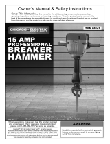Harbor Freight Tools 15 Amp Heavy Duty Professional Breaker Hammer User manual