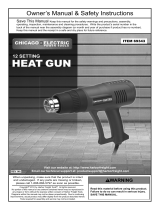 Chicago Electric 1500 Watt 12 Interval Heat Gun 430_800 /570_1160 Owner's manual