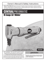 Central Pneumatic 16 Gauge Air Nibbler Owner's manual