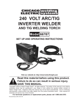 Harbor Freight Tools 165 Amp_DC, 240 Volt, Inverter TIG/Stick Welder User manual