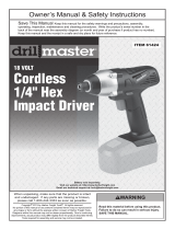 Harbor Freight Tools 18 Volt 1/4 in. Cordless Impact Driver User manual