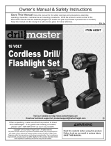 Harbor Freight Tools 18 Volt 3/8 in. Cordless Drill/Driver And Flashlight Kit User manual