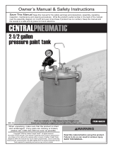 Central Pneumatic 2_1/2 gal. Air Pressure Paint Tank Owner's manual