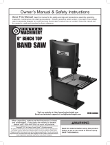 Harbor Freight Tools 2_1/2 HP 9 in. Benchtop Band Saw Owner's manual