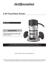 Harbor Freight Tools 2 HP Fixed Base Router User manual