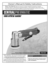 Central Pneumatic 2 in. Mini Orbital Air Sander Owner's manual