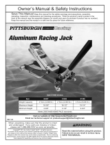 Harbor Freight Tools 2 Ton Aluminum Racing Floor Jack with RapidPump User manual