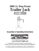 Harbor Freight Tools 2000 lb. Capacity Swing_Back Trailer Jack User manual