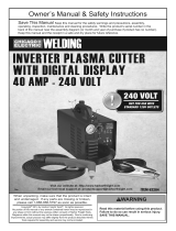 Harbor Freight Tools 240 Volt Inverter Plasma Cutter with Digital Display Owner's manual