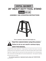 Harbor Freight Tools 29 In Heavy Duty Tool Stand Owner's manual