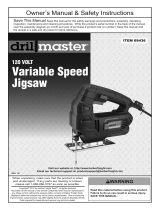 Drill Master 120 Volt Variable Speed Jigsaw User manual