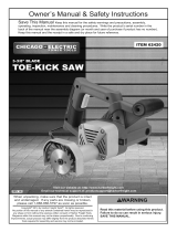 Harbor Freight Tools 3_3/8 in. 6.8 Amp Heavy Duty Toe_Kick Saw Owner's manual