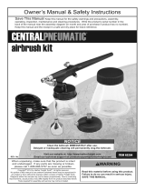 Central Pneumatic 3/4 And 1_1/20 Oz Airbrush Kit Owner's manual