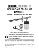 Harbor Freight Tools 3/4 Oz Deluxe Airbrush Kit Owner's manual
