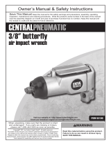 Harbor Freight Tools 3/8 in. Butterfly Air Impact Wrench Owner's manual
