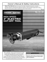 Harbor Freight Tools 3 in. Heavy Duty Electric Cut_Off Tool User manual