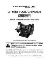 Harbor Freight Tools 3 In Mini Tool Grinder/Polisher User manual