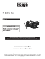 Harbor Freight Tools 3 in. Swivel Vise with Anvil Owner's manual