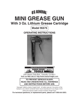 Harbor Freight Tools 3 Oz. Mini Grease Gun with Cartridge User manual