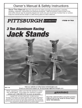 Harbor Freight Tools 3 Ton Aluminum Jack Stands Owner's manual