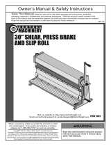 Central Machinery 30 in. 3-In-1 Shear, Press Brake, and Slip Roll Owner's manual