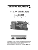 Central Machinery 33684 User manual