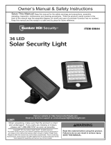 Bunker Hill Security 36 LED Solar Security Light Owner's manual