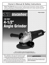 Drill Master 4_1/2 in. 4.3 Amp Angle Grinder Owner's manual