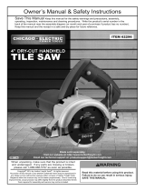 Chicago Electric 4 in. Handheld Dry_Cut Tile Saw Owner's manual