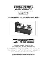 Central Machinery MINI BENCH 4019 User manual