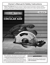 Harbor Freight Tools 5_3/8 in. 5.9 Amp Heavy Duty Metal Cutting Circular Saw User manual
